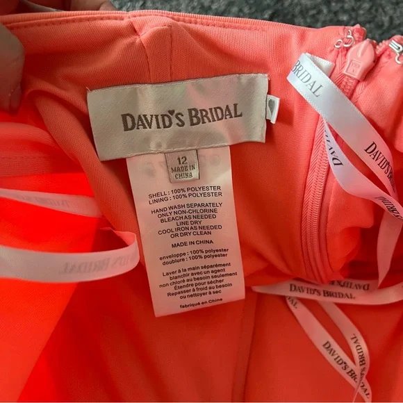 david’s bridal style-your-way 6 tie long mesh bridesmaid dress - Picture 6 of 9